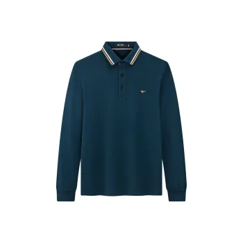 SEPTWOLVES Polo Shirts Men Lake Blue