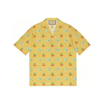 GUCCI X Harry Styles Co branded Shirt Men's Yellow