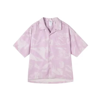 PUMA D AOPSHORTSLEEVE Shirt Unisex Light Purple