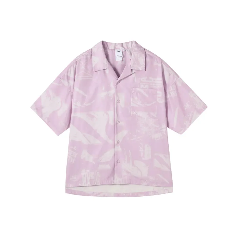 PUMA D AOPSHORTSLEEVE Shirt Unisex Light Purple-0