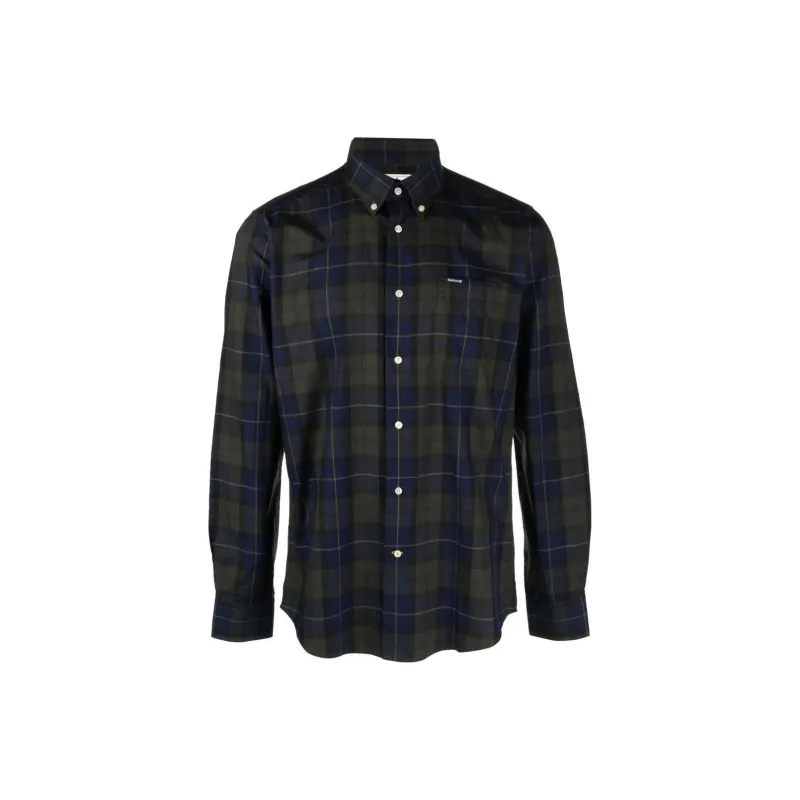 BARBOUR Shirts Men Army Green-0