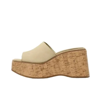 ZARA Slip Resistant Slide Slippers Women's Beige