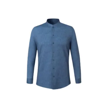 DEGRE ZERO Shirt Men's Vintage Blue Denim
