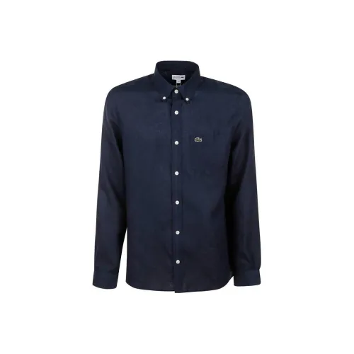 LACOSTE Logo embroidered Button down Shirt