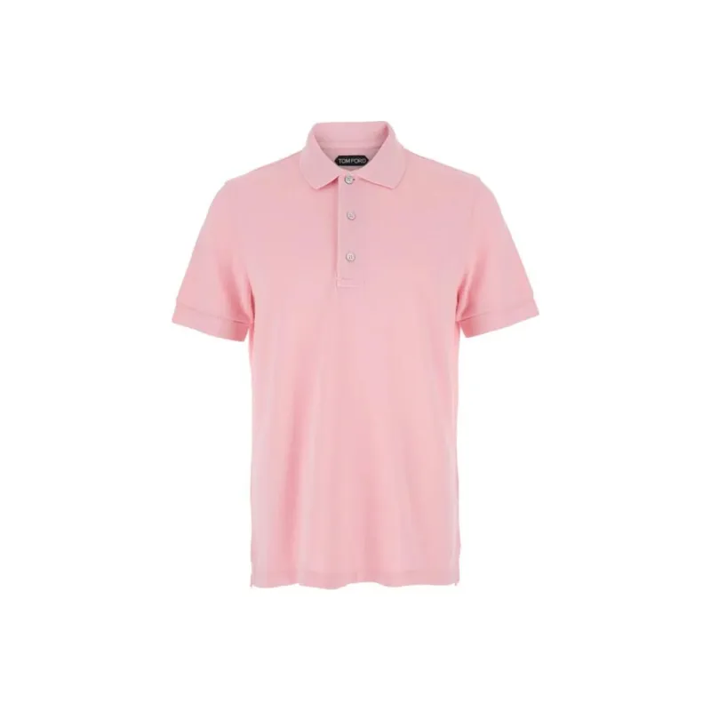 TOM FORD Logo Embroidered Short Sleeved Polo Shirt-0