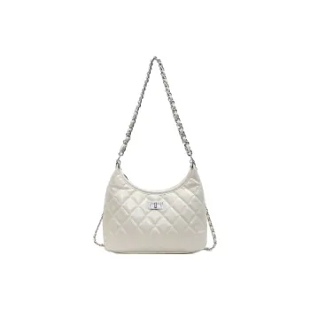 Single Warehouse PU Shoulder Bag, Crossbody Bag Regular Women's Black/Light Blue/Pink/Ecru/Silver