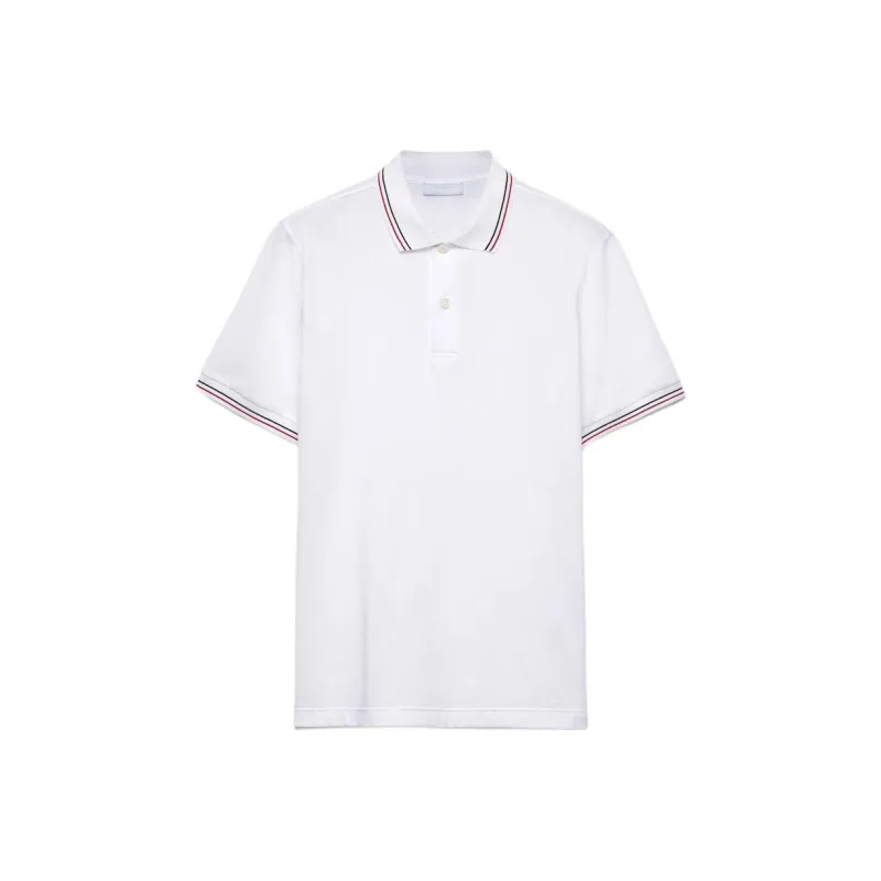 PRADA SS25 Polo Shirt Men's White-0