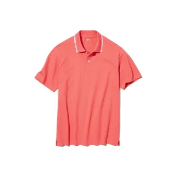 UNIQLO Polo Shirts Men Peach Pink