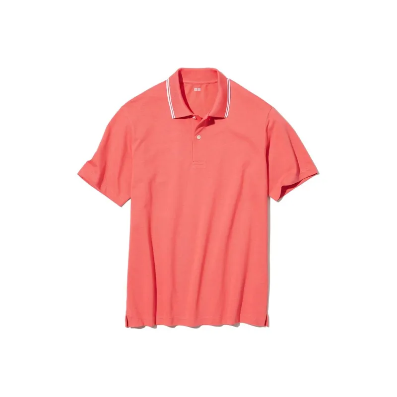 UNIQLO Polo Shirts Men Peach Pink-0