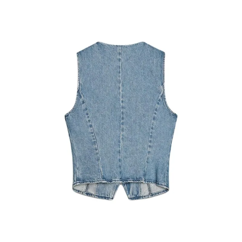 ZARA Tank Tops Women's Medium Blue-1