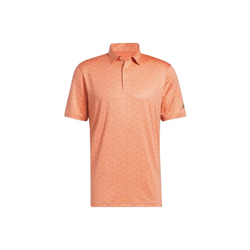 Adidas Polo Shirts Men Coral Orange-0