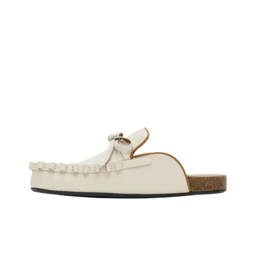 JW Anderson Rubber Sole Closed Toe Slippers Men's Gray White