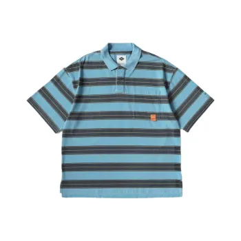 MADNESS Polo Shirts Unisex Blue Black Stripes