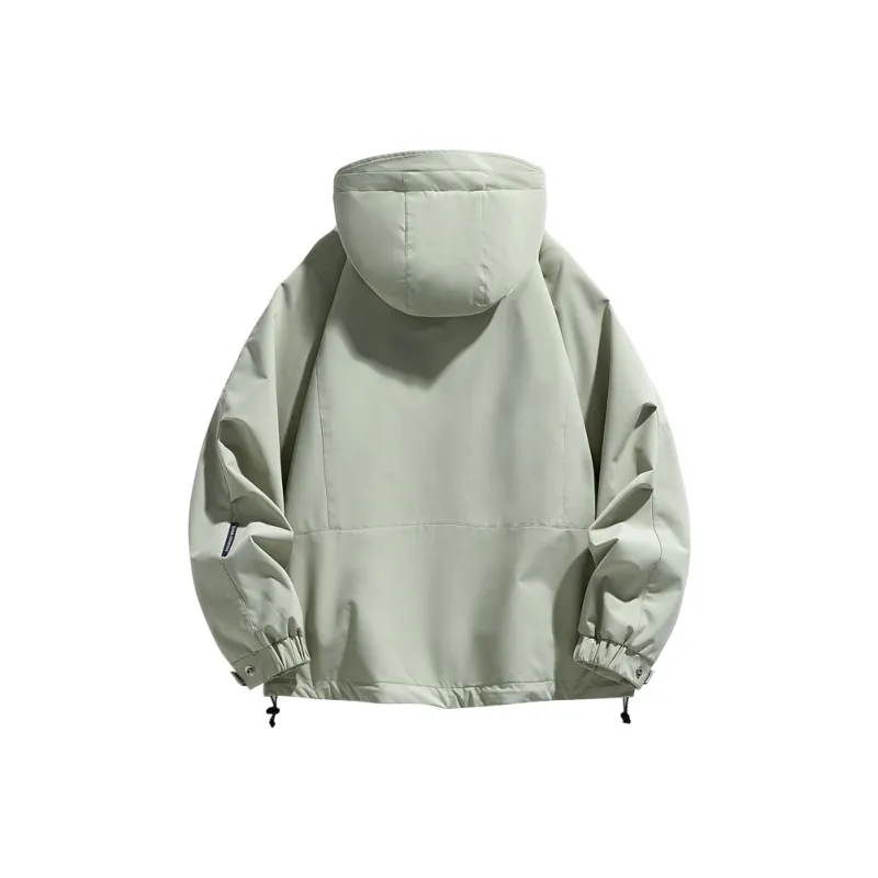33TH Jackets Coats Unisex Khaki Fabric Color-19