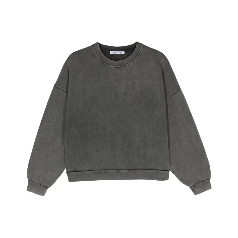 Acne Studios Logo tag Cotton Sweatshirt-0
