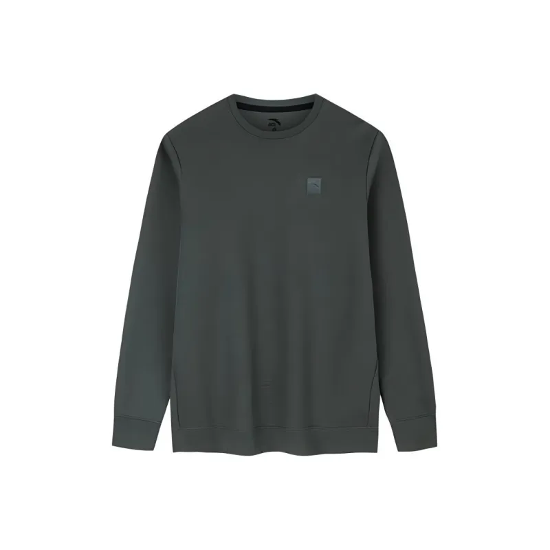 Anta Variety Training Collection Sweatshirt Men's Withered Vine Green-0