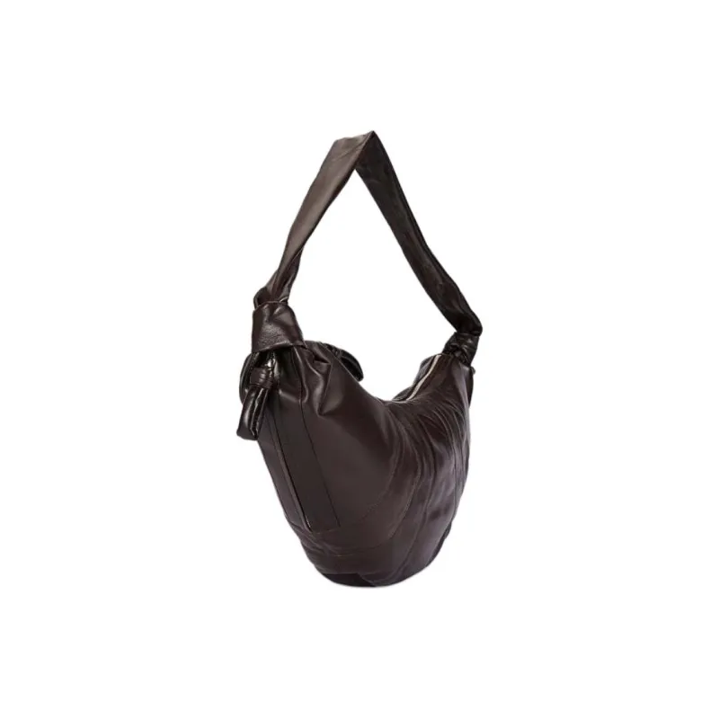 Lemaire Leather Croissant Bag Shoulder Bag Women's Dark Chocolate-1