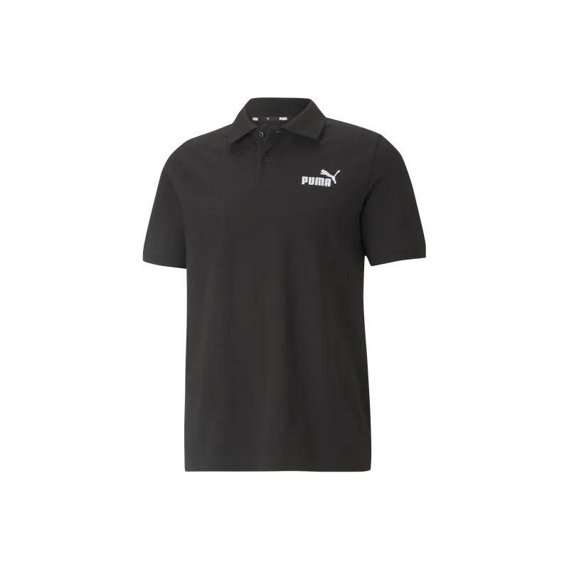 PUMA Essentials Pique Polo Shirt Men's Black-0