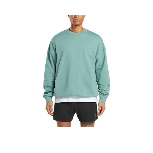 GYMSHARK REST DAY ESSENTIAL CREW Sweatshirt Men's Duck Egg Blue