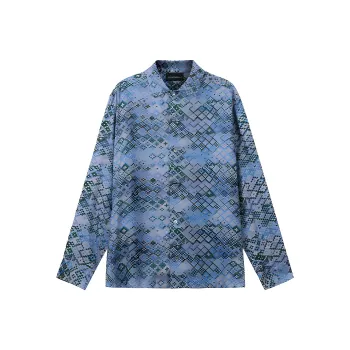 EMPORIO ARMANI Shirts Men Turquoise