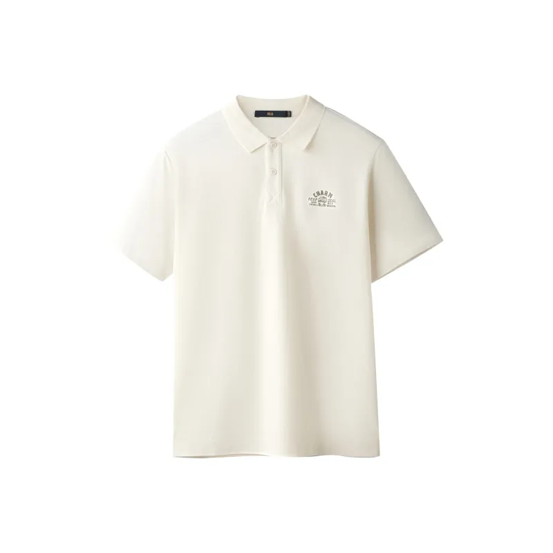 HLA Polo Shirts Men Beige Apricot K9-0
