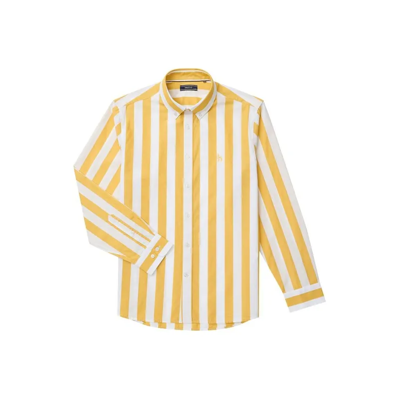 HAZZYS Shirts Men Mustard Yellow-0