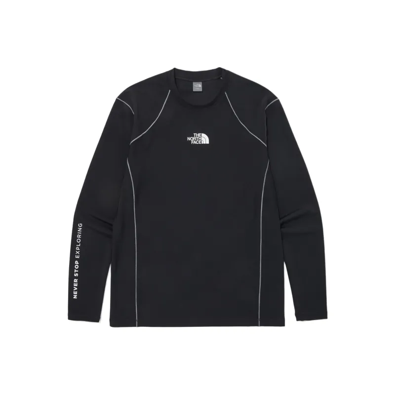 THE NORTH FACE Ocean Wave L/S Mock Neck Sweatshirt Men's Black-0