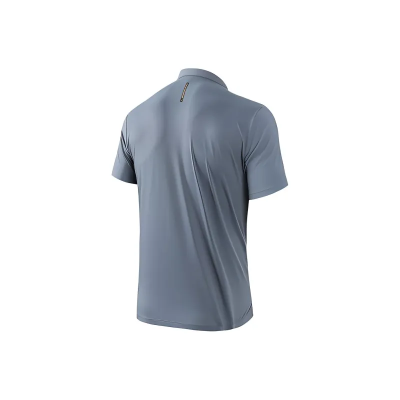 ANTA Variety Training Collection Polo Shirts Men Rabbit Gray-1