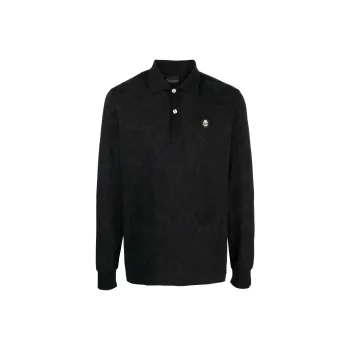 Billionaire Piquet Long sleeved Polo Shirt
