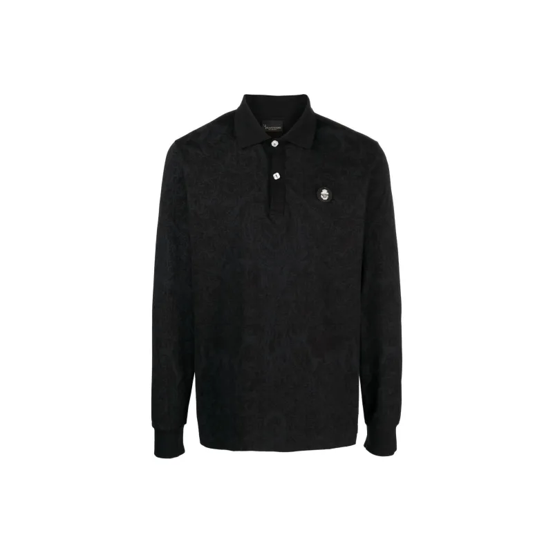 Billionaire Piquet Long sleeved Polo Shirt-0