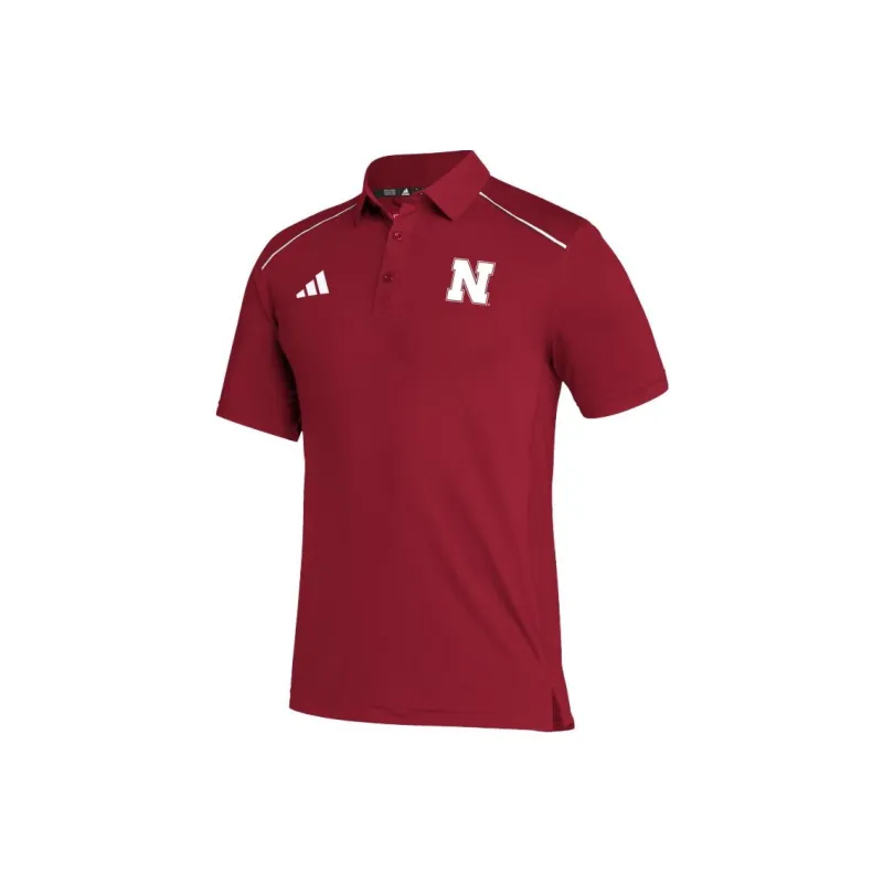 Adidas Free Shipping With AdiClub Nebraska Cornhuskers Short Sleeve Polo-0
