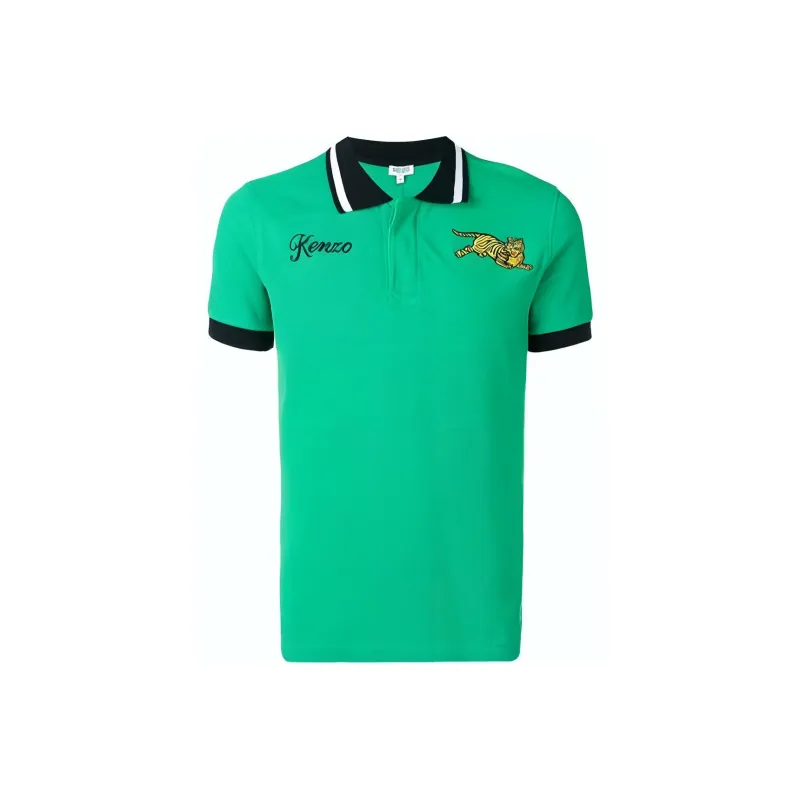 KENZO Polo Shirts Men Green-0
