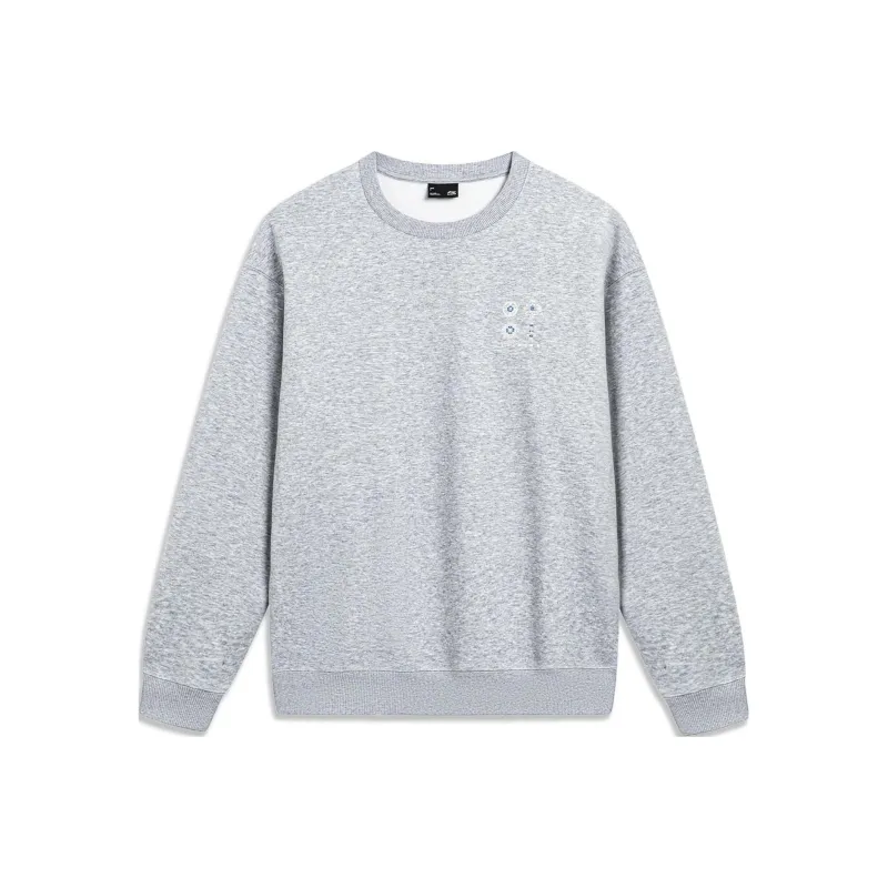 LiNing Sports Lifestyle Collection China Culture Collection Sweatshirt Men's Heather Gray-0