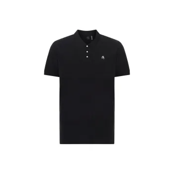 Moose Knuckles Logo Patch Polo Shirt