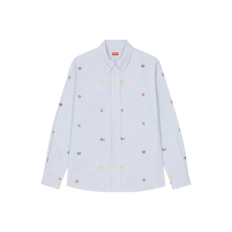 KENZO Striped Buttoned Shirt-0