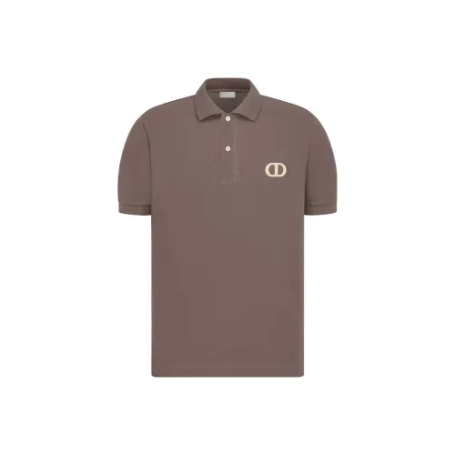 DIOR Polo Shirts Men Brown