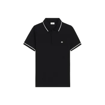 CELINE Classic Polo Shirt In Cotton Piqué