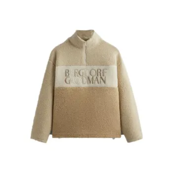 KITH For Bergdorf Goodman Heavy Sherpa Quarter Zip