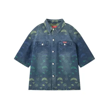 SPRAYGROUND Shirts Unisex Denim Blue