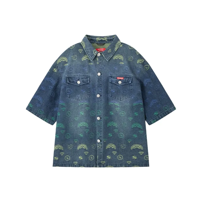 SPRAYGROUND Shirts Unisex Denim Blue-0