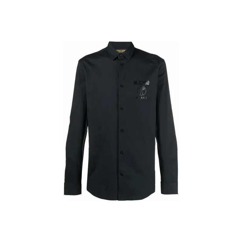 MOSCHINO Shirts Men Black-0