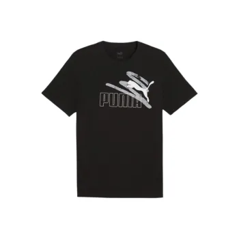 PUMA ESS+ LOGO LABEssential+ T Shirt Men's Black