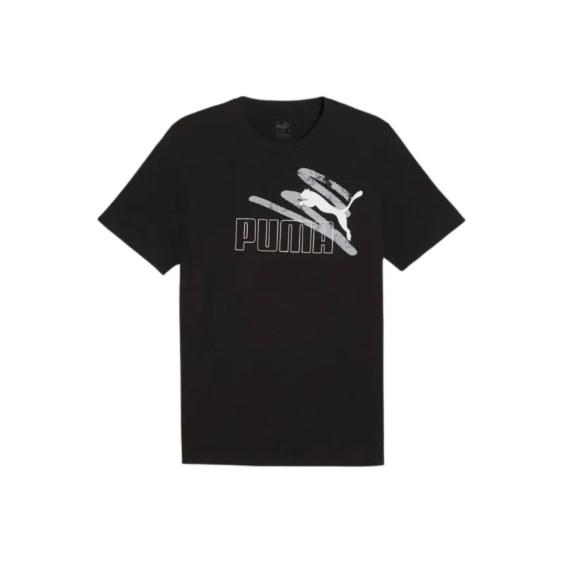PUMA ESS+ LOGO LABEssential+ T Shirt Men's Black-0