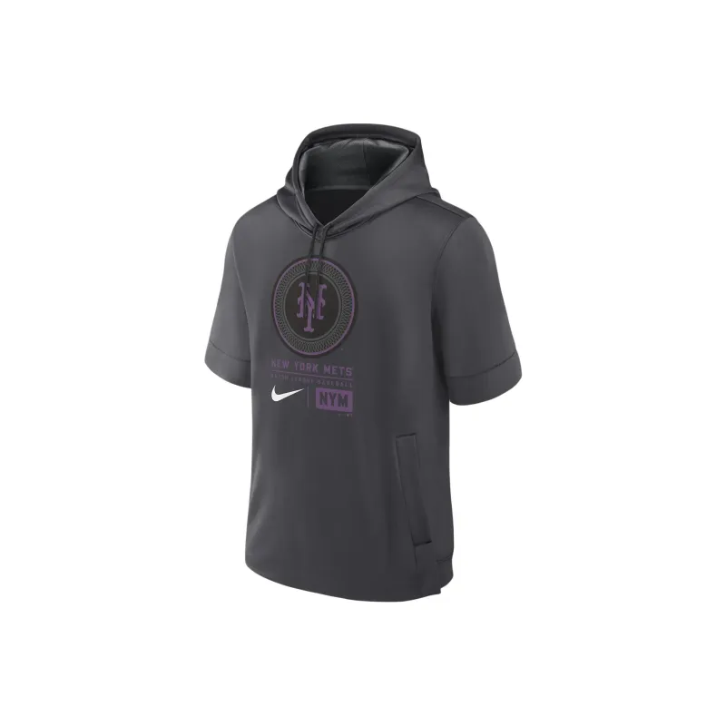Nike MLB Collaboration New York Mets City Connect Sweatshirt New York Mets Men's Gray-0