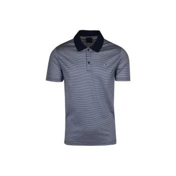 Paul & Shark Logo patch Stripe print Polo Shirt