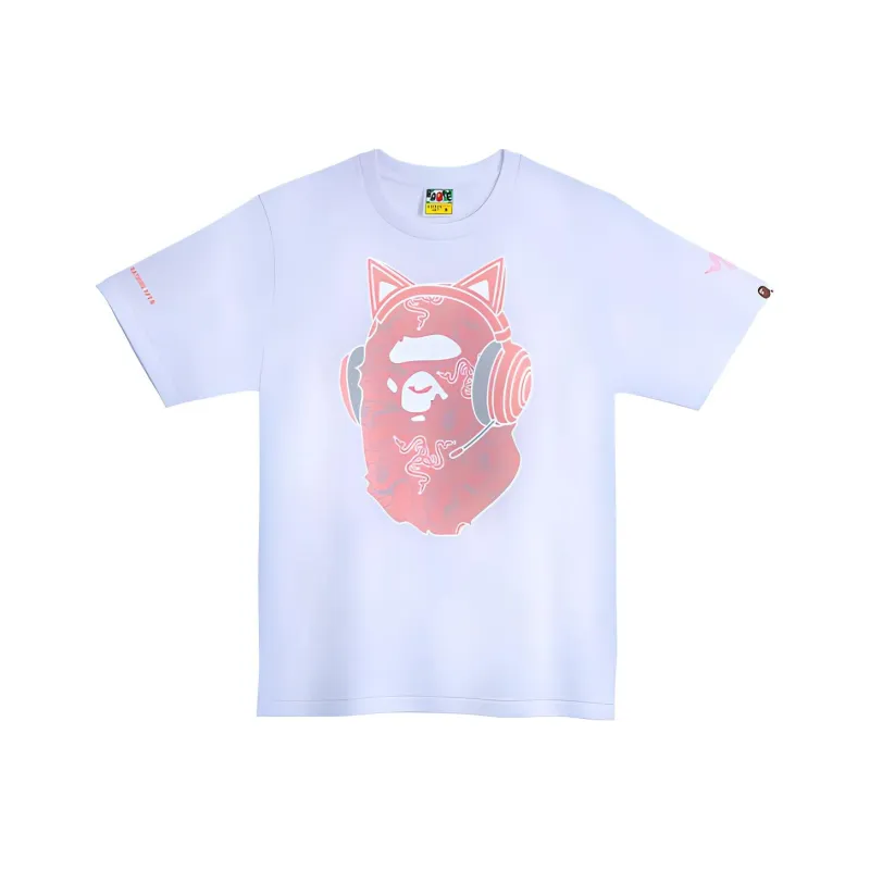 Bape X Razer NEon Camo Ape Head Tee-2