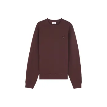 Maison Kitsune Fox Head Patch Crewneck Sweatshirt