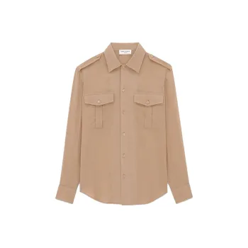 SAINT LAURENT Buttoned Long Sleeved Shirt