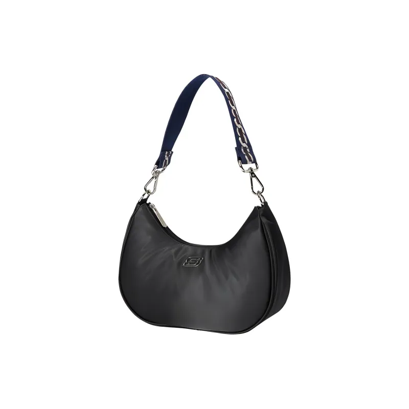 Skechers LeSportsac Poetry Joint Fabric Crossbody Bags Shoulder Bags Small Size Women's Carbon Black-1