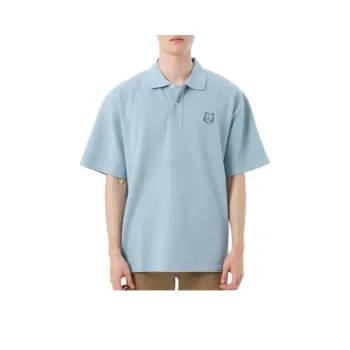 Maison Kitsune Bold Fox Head Patch Oversized Polo Shirt